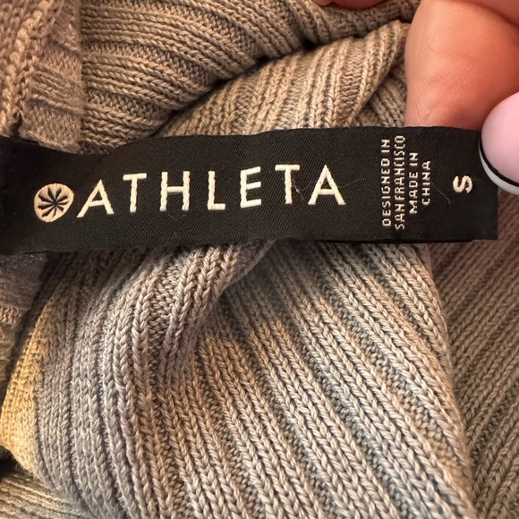 Athleta Light Gray Wool blend Solstice Wrap Cardigan - Picture 5 of 12